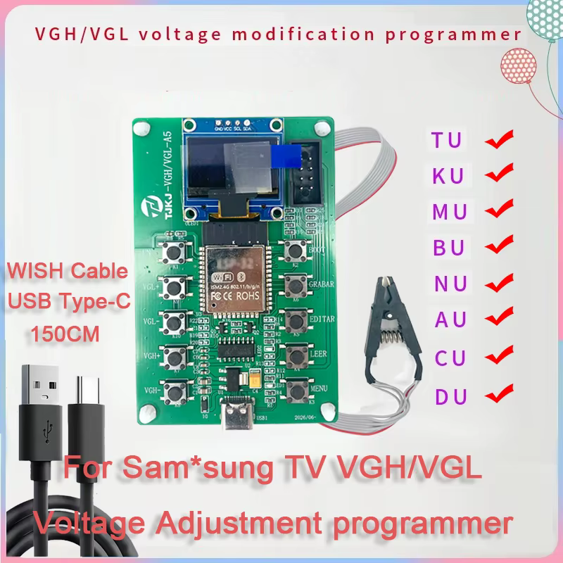 Carte de programmation régulateur de tension CC TCON VGH VGL pour réparation d'écran TV Samsung TJKJ