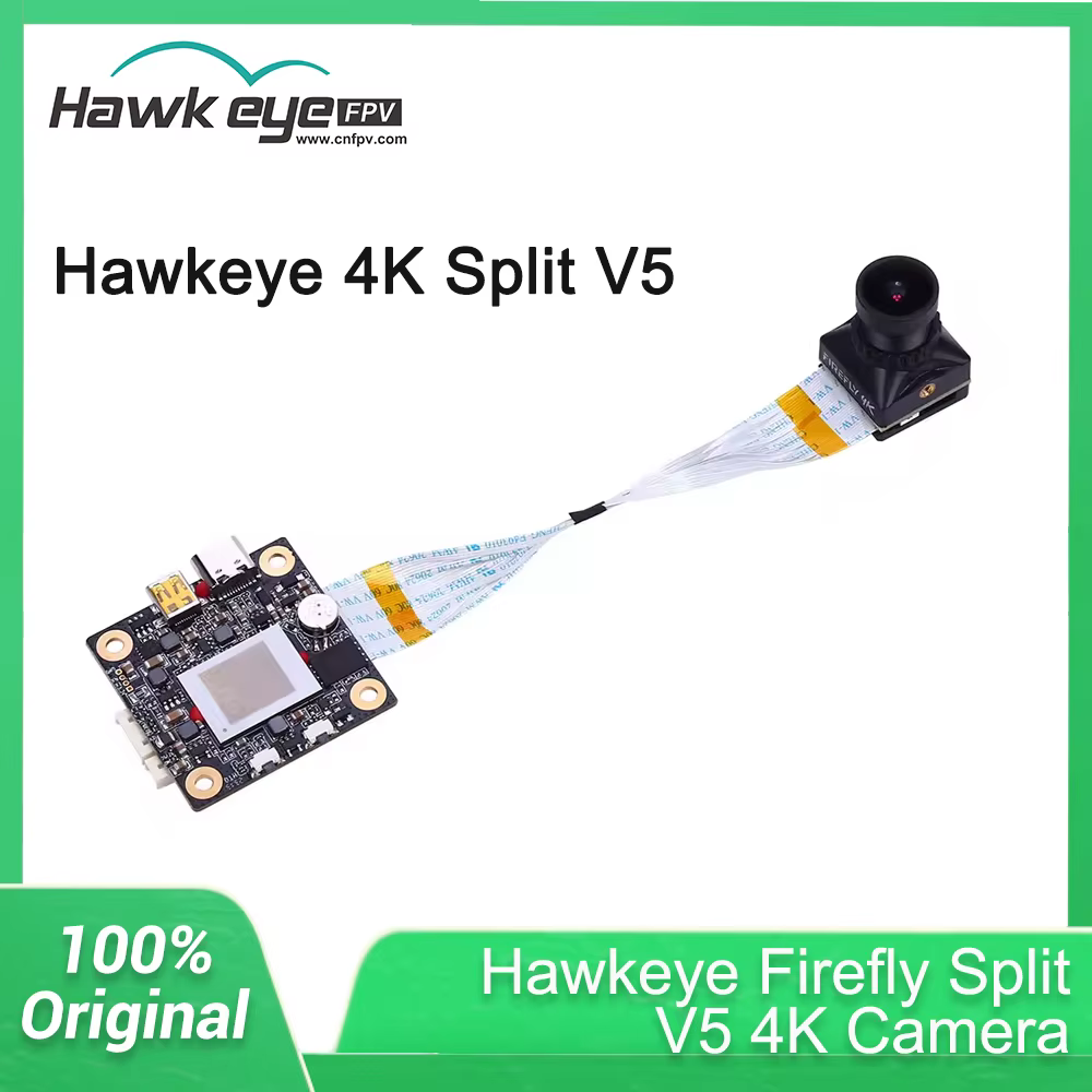 Hawkeye 4K Split V5 caméra HDMI 100FPS sortie USB AV EIS/Gyroflow lisse 6-24V entrée PAL/NTSC VTX po