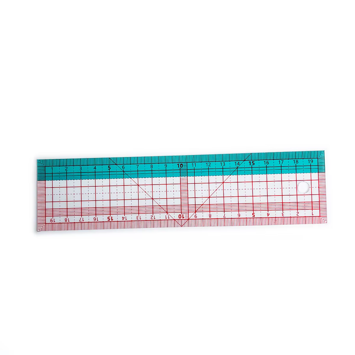 Règle de mesure en plastique bicolore pour la confection de vêtements, règle souple spéciale pour le
