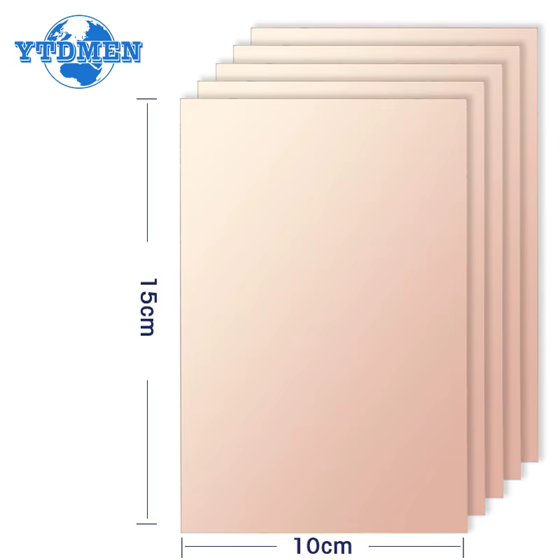 Panneau plaqué cuivre FR4, 10x15cm, plaque latérale simple, Kit PCB de bricolage pour Arduino, 5/10 