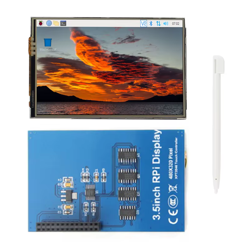Écran tactile 3.5 pouces pour Raspberry Pi, Interface LCD SPI 480x320, Module d'affichage TFT 5/50 F