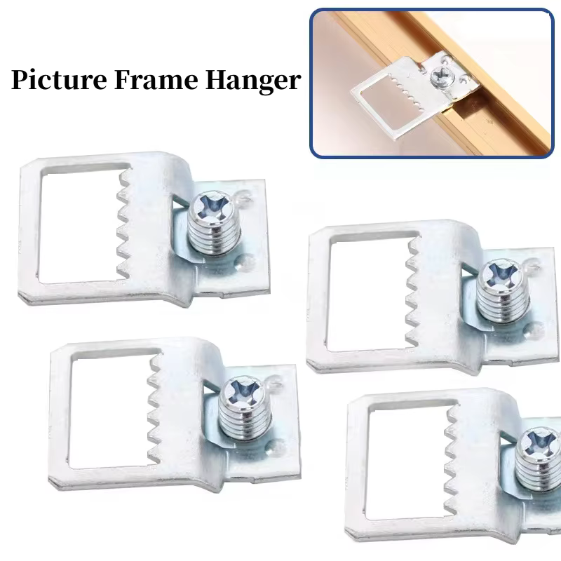 Crochet GNE avec vis pour cadre photo mural, crochet de planche arrière, dent de scie, miroir, quinc