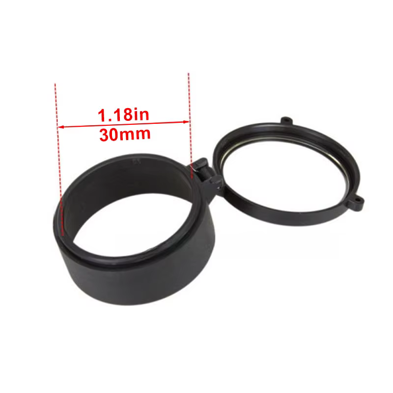 Couvercle d'objectif de portée de fusil Transparent de chasse, calibre 30mm-69mm, vue tactique rabat