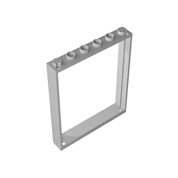 Gobricks 10 pièces GDS-90443 cadre de porte briques 1x6x6 pièces compatibles MOC bloc de constructio