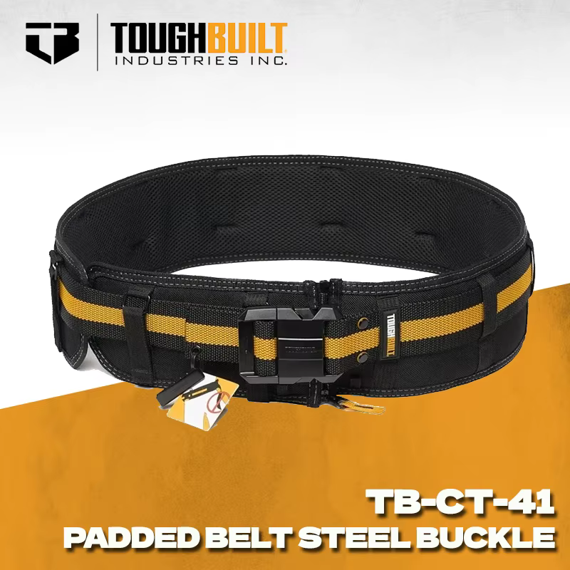 TOUGHBUILT TB-CT-41 Ceinture rembourrée avec boucle à clip robuste et support arrière Ceintures de t