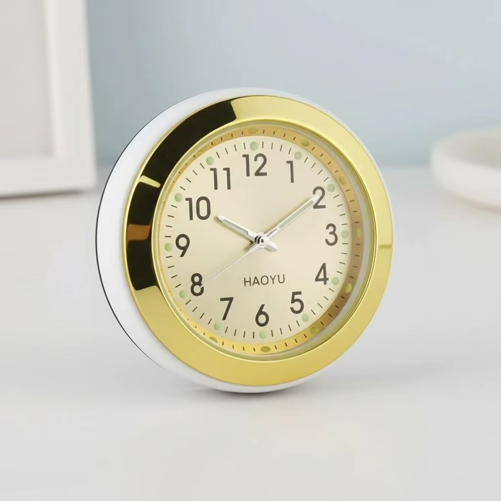 Horloge analogique pour voiture, lumineuse, décoration pour sortie d'air de voiture, ornements de vo