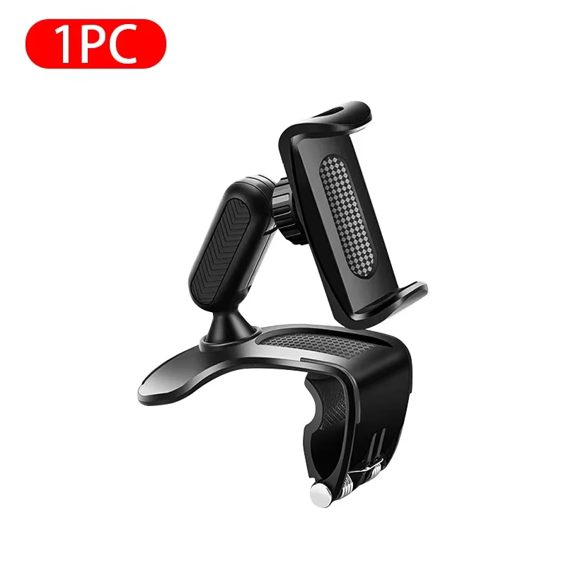 Support de téléphone pour tableau de bord de voiture, ABS, Support de pare-soleil pour téléphone por