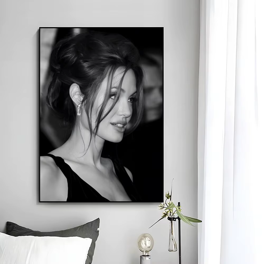 Affiche murale décorative Angelina J-Jolie, impression artistique, décoration murale, décoration de 