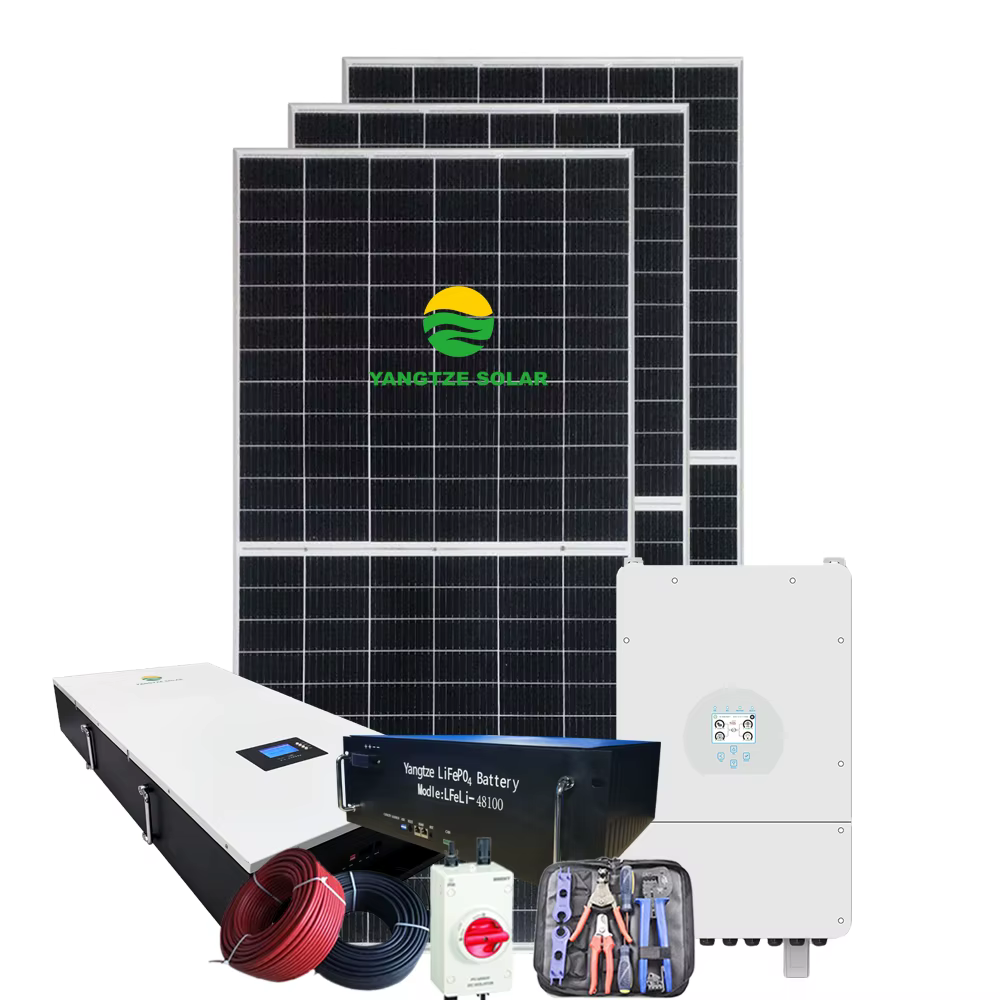Panneaux solaires hybrides pour maison, garantie 25 ans, conception complète, kit hybride 5 pour l'a