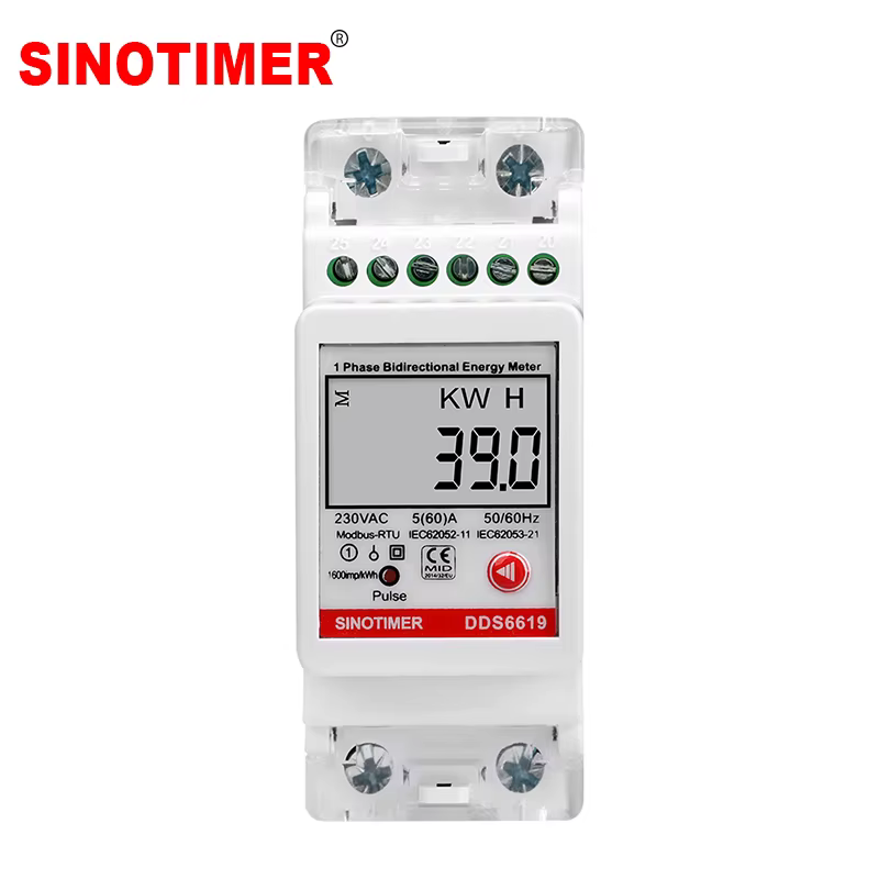 Compteur d'énergie électrique monophasé, KWH RS485, Modbus, courant, tension, mesure de la puissance