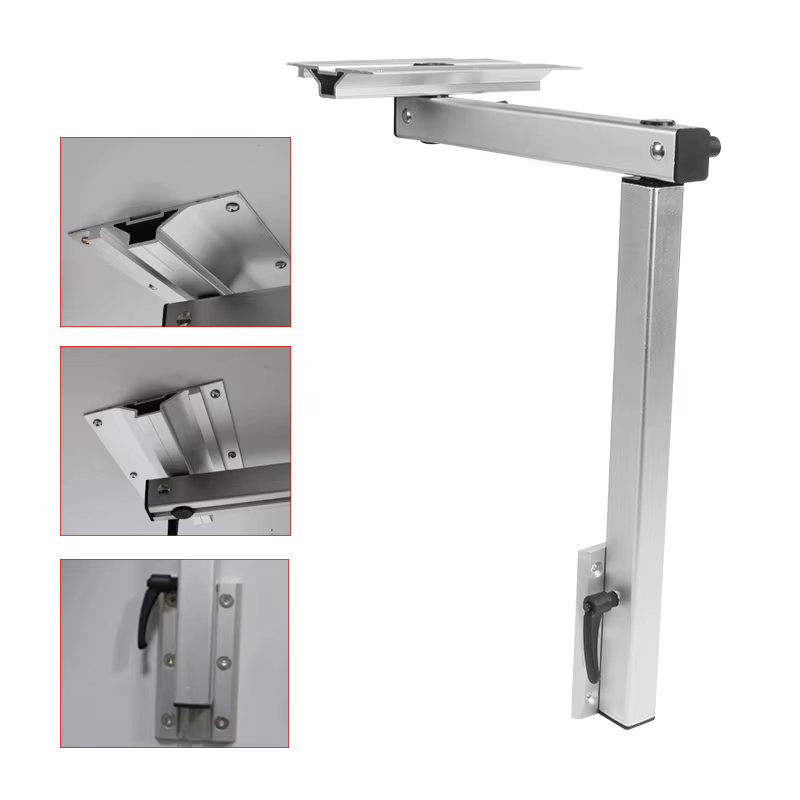 Pied de table TYTXRV RV 360 °   Pieds de Table d'ordinateur portable en aluminium durables et amovibles, Rotation et amovibles, pour camping-car, camping-car, Installation facile