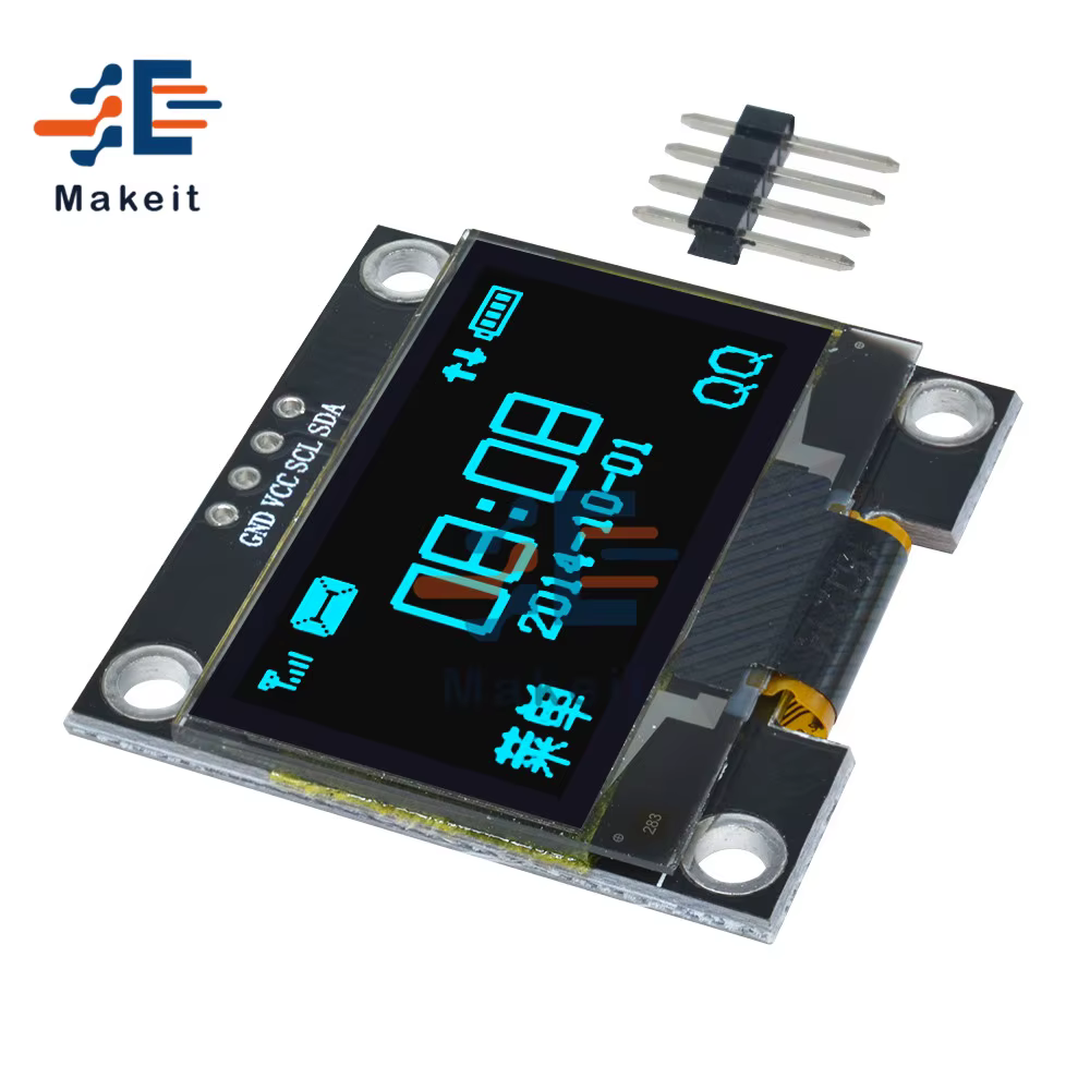 Diymore 1.3 pouces OLED LCD Module d'écran blanc/bleu 4PIN IIC I2C série 128x64 SSH1106 12864 carte d'écran LCD pour Arduino