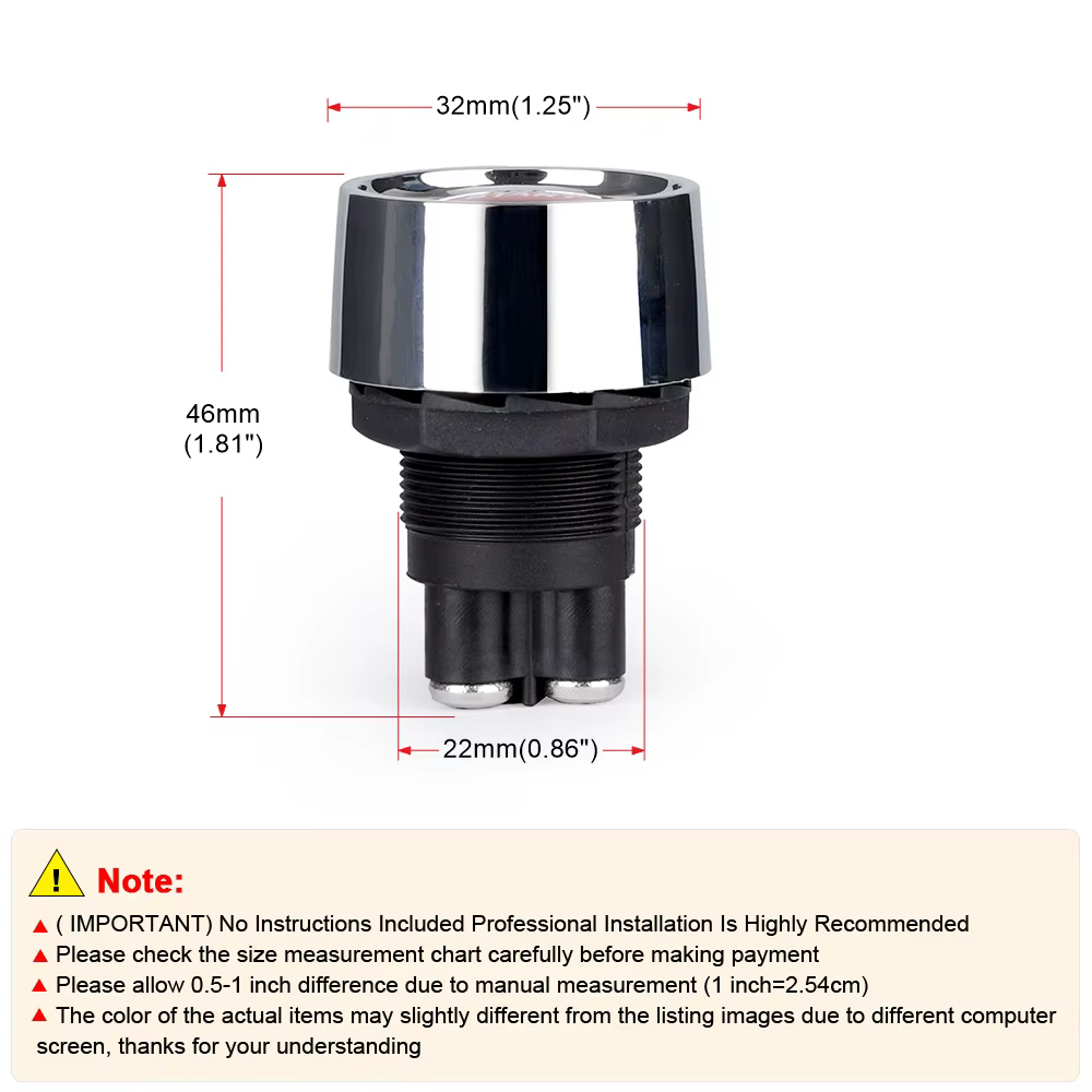 Joli sans clé à bouton-poussoir de démarrage de moteur de voiture, petit bouton de démarrage de course, démarreur d'allumage, interrupteurs marche et arrêt, CC 12V, 24V, 50A