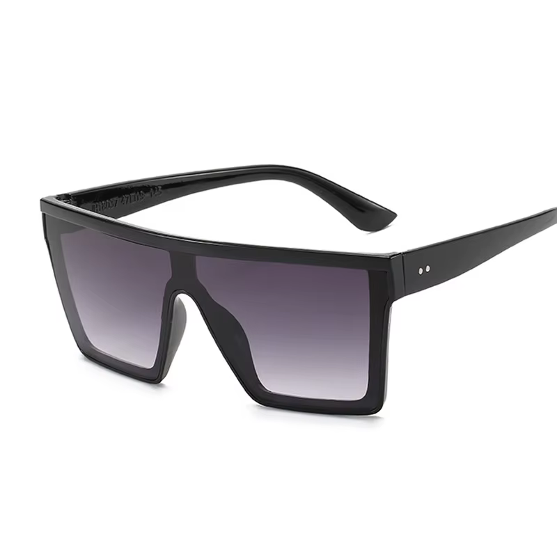 Lunettes De soleil carrées surdimensionnées noires De luxe pour femmes, mode Style Vintage, marque De styliste, grande monture Oculos De Sol