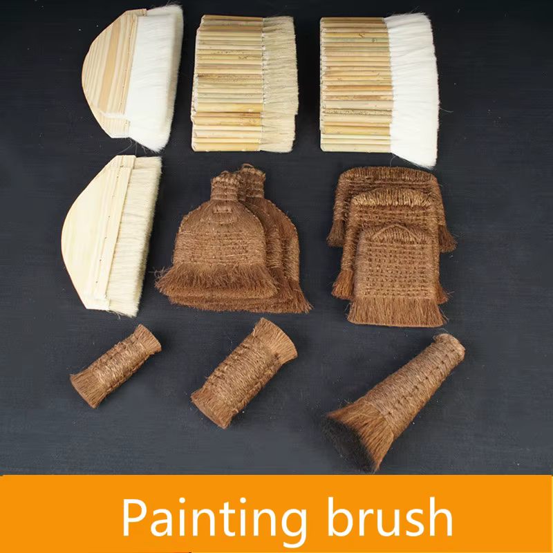 Pinceaux de paume pour peinture à l'aquarelle chinoise, pinceaux d'ombrage, brosse de dessin en laine, brosse à poils pour peinture à la main