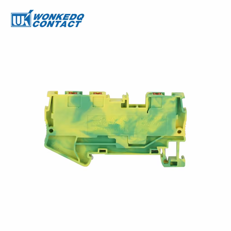 PT4-TW-PE sol politiquement als 3 ConEventPT 4 Twin Push-in Earth Wire Connecteur électrique Din Rail Terminal nuits PT-4TW-PE