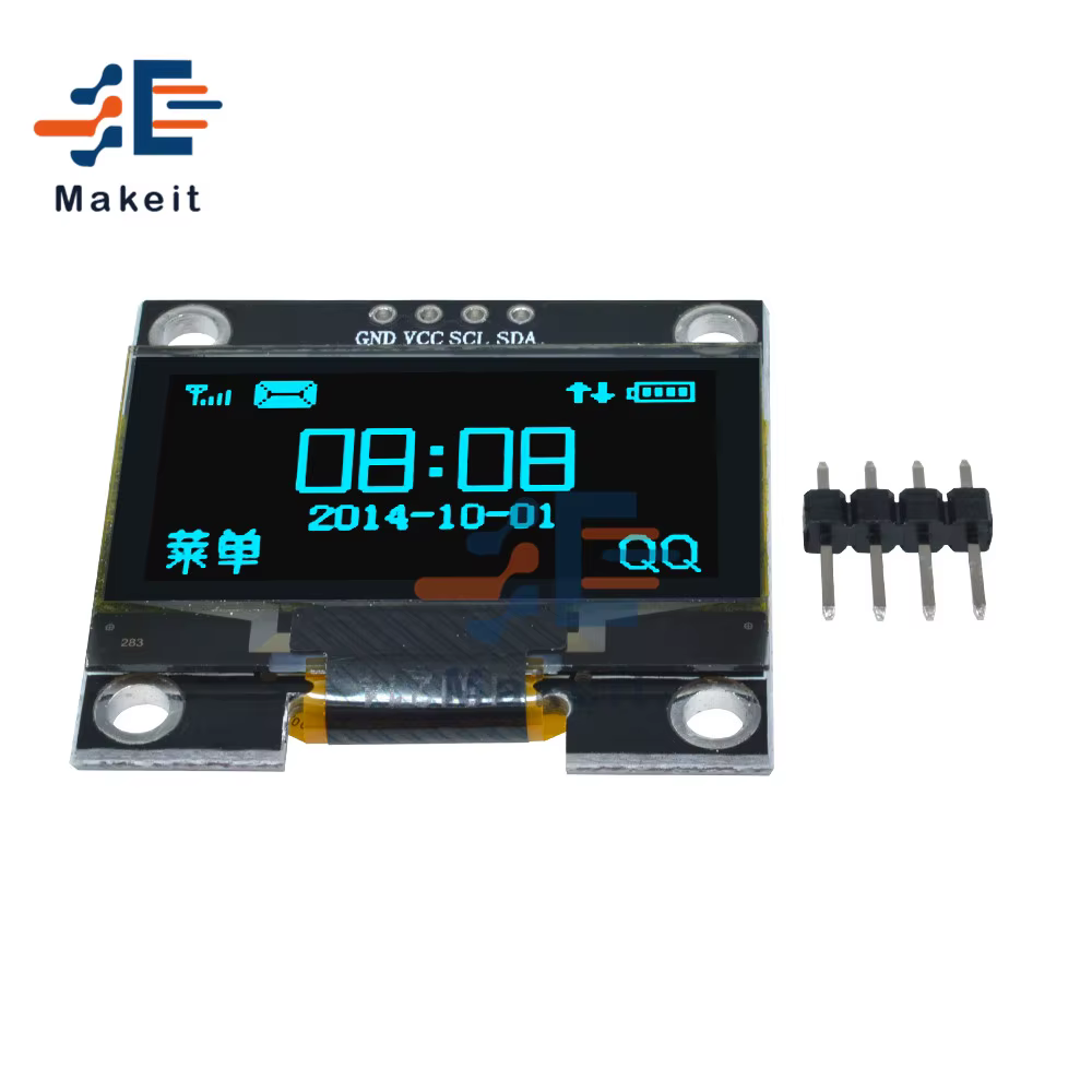 Diymore 1.3 pouces OLED LCD Module d'écran blanc/bleu 4PIN IIC I2C série 128x64 SSH1106 12864 carte d'écran LCD pour Arduino