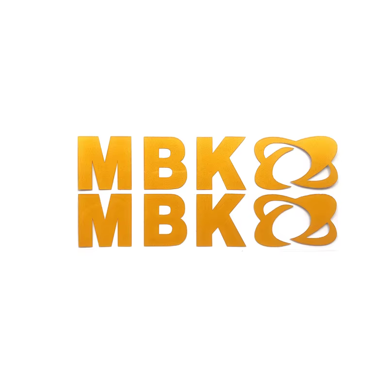 Autocollants de rénovation de moto, 2 pièces/ensemble, autocollants décoratifs réfléchissants personnalisés avec logo MBK pour moto MBK