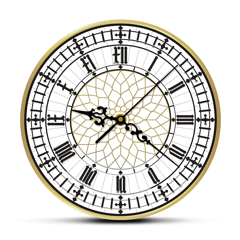 Big Ben Horloge murale moderne contemporaine rétro silencieuse sans tic-tac montre murale anglais décor à la maison grande-bretagne Londres cadeau