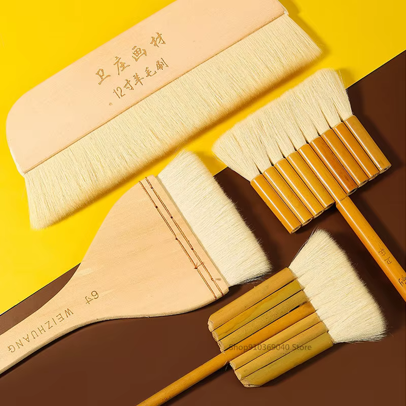 Pinceau d'interconnexion en laine pour peinture chinoise, brosse pour ombrage/arrière-plan, fournitures de peinture, nouveauté