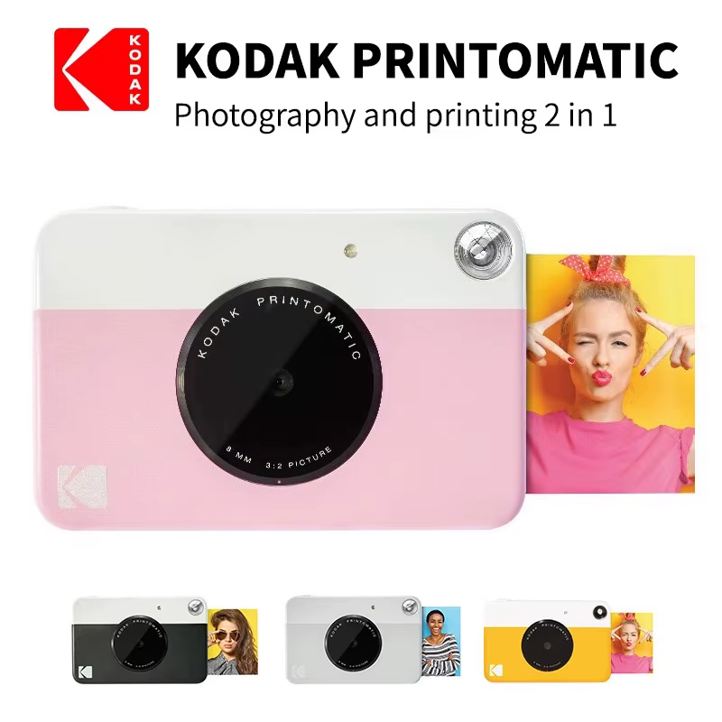 KODAK Printomatic – appareil photo numérique à impression instantanée, ZINK, impression sans encre, papier Photo couleur, Flash + ensemble de 40 films