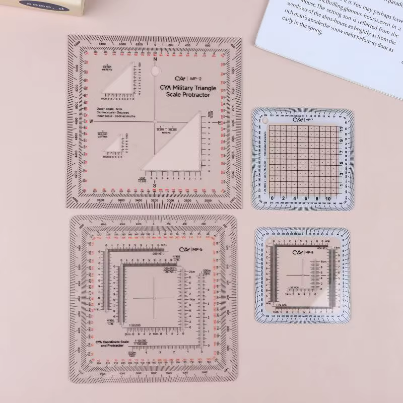 Carte topographique militaire pratique avec échelle de coordonnées militaires MGRS USNG pour les aventures de navigation maritime/terrestre