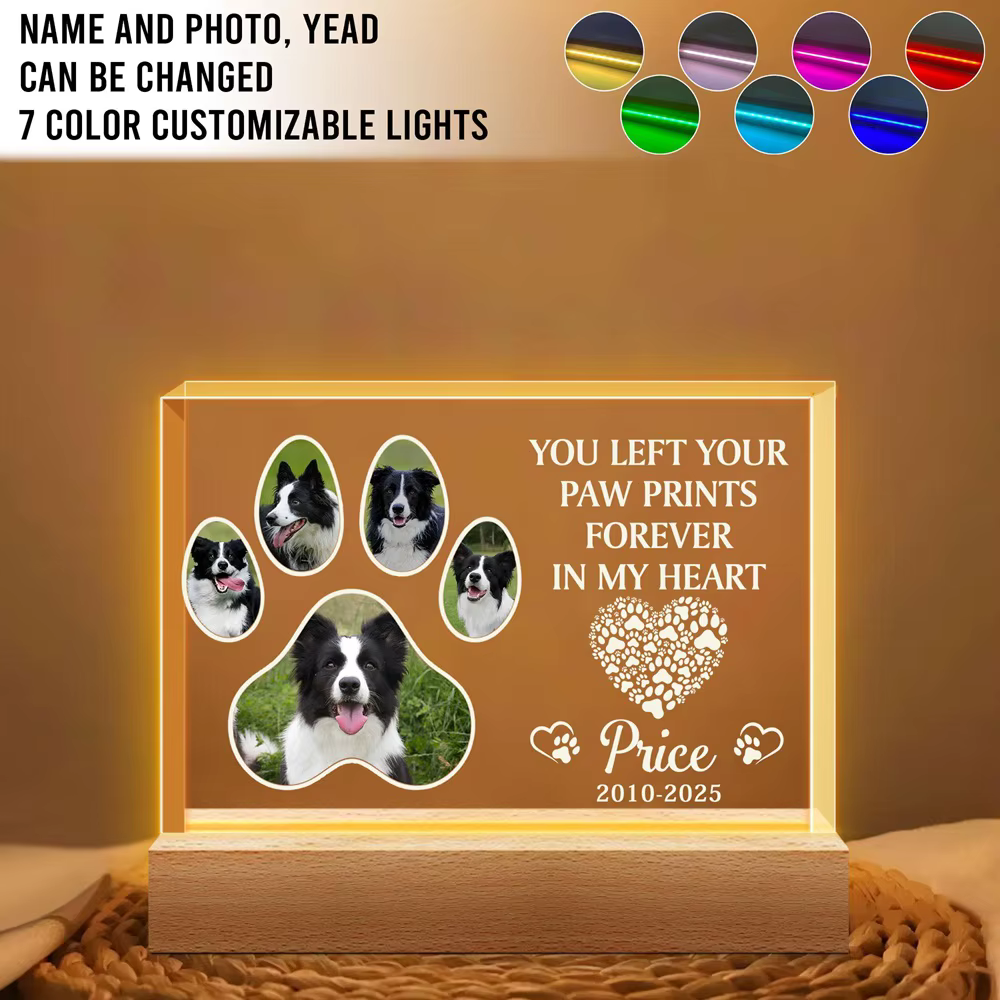 Cadre photo personnalisé pour animaux de compagnie, plusieurs photos, Message en feutre cardiaque, cadeau attentionné pour les propriétaires de chiens pour répondre aux souvenirs d'animaux pour toujou