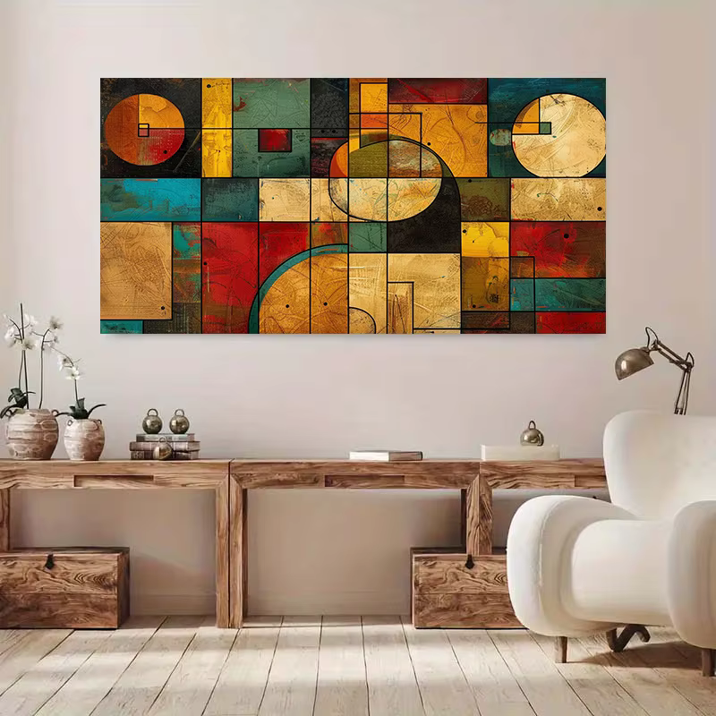 1 pièce, impression sur toile abstraite moderne sans cadre, affiche décorative pour salon, chambre à coucher, salle à manger, œuvre d'art murale horizontale