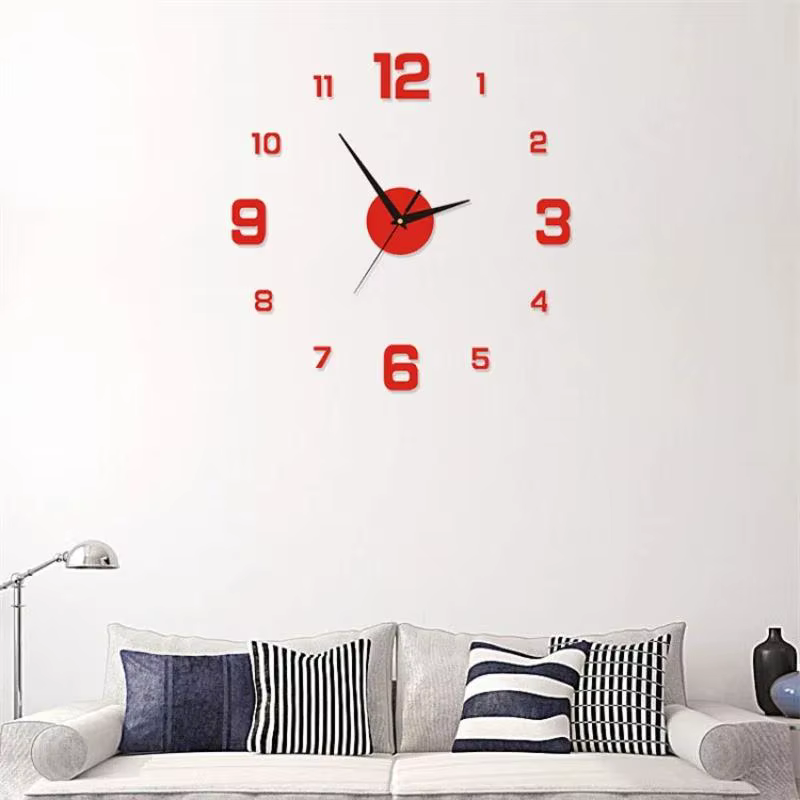 Horloge numérique lumineuse, horloge murale stéréoscopique DIY, horloge silencieuse, horloge murale pour salon, chambre à coucher, décorations pour la maison