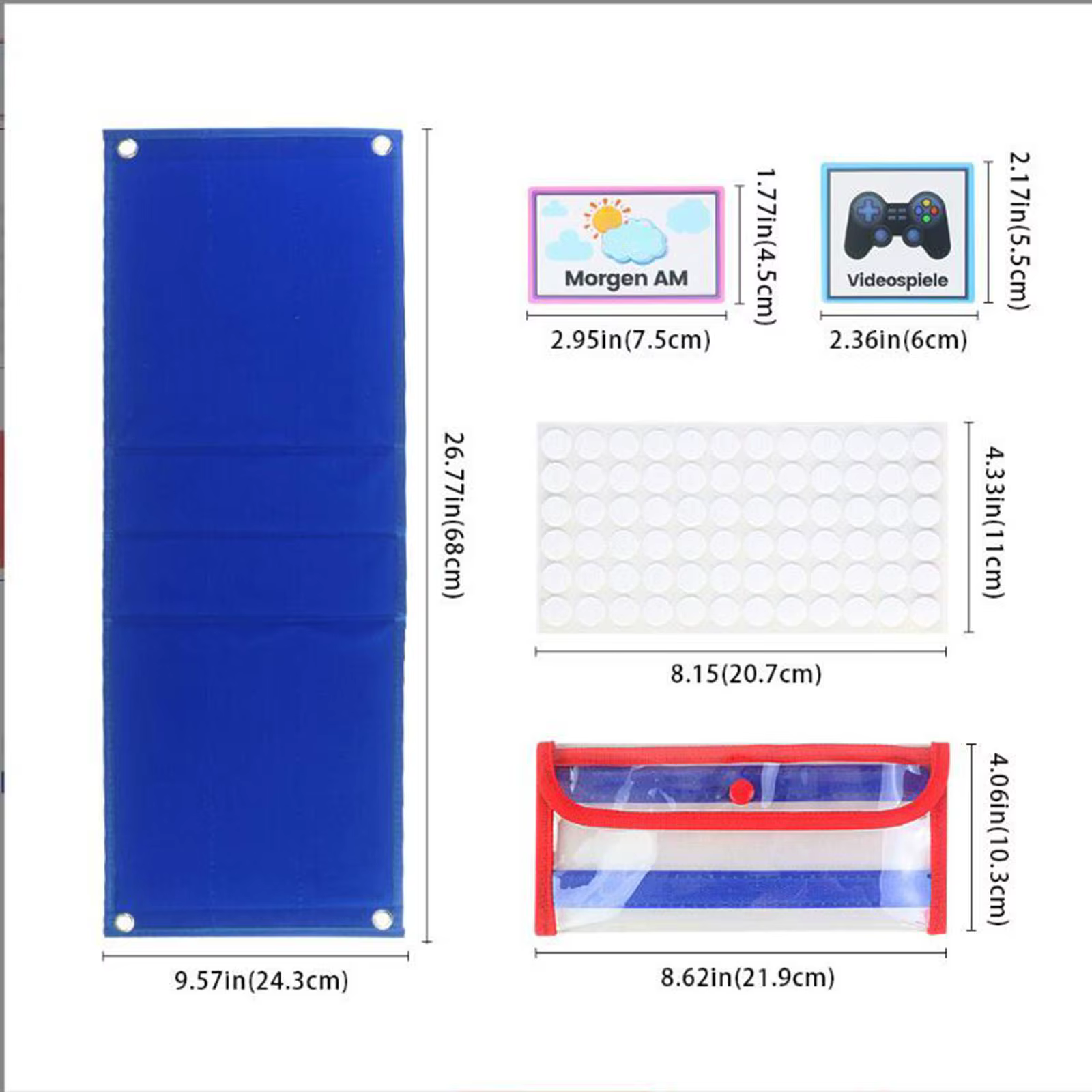 Tableau de routine visuelle du matin et du coucher pour enfants - Idée cadeau de Noël pour les outils d'organisation des enfants