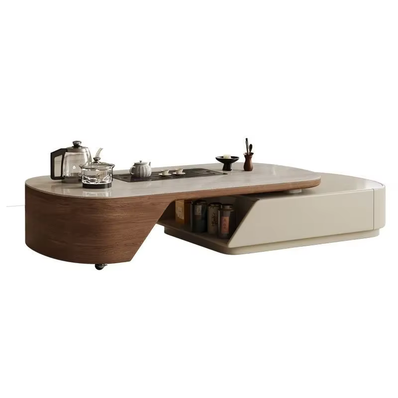 Affichage Unique Table basse ensemble multifonction plancher latéral Table basse rangement Design Mesa Centro Salon maison accessoires