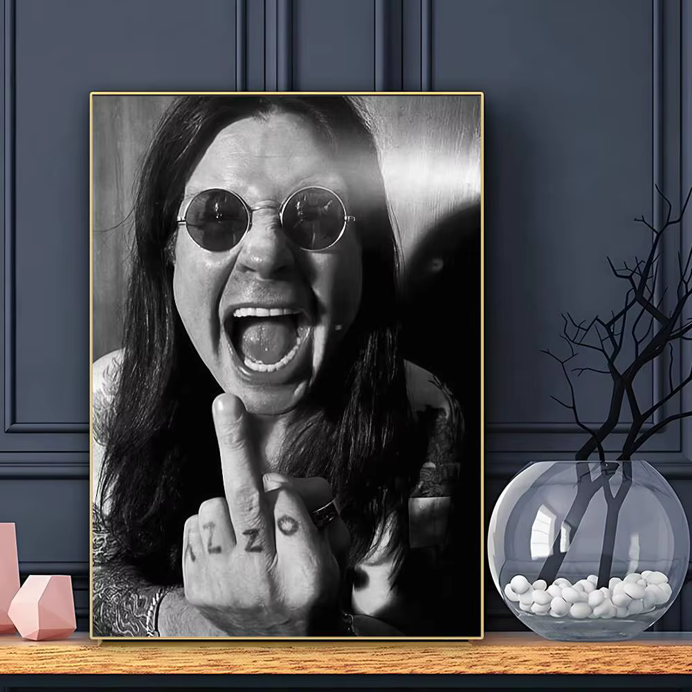 Restez Prince des ténèbres O-Ozzy O-OsbourneS affiche HD Art collant mur étanche maison salon Bar décoration