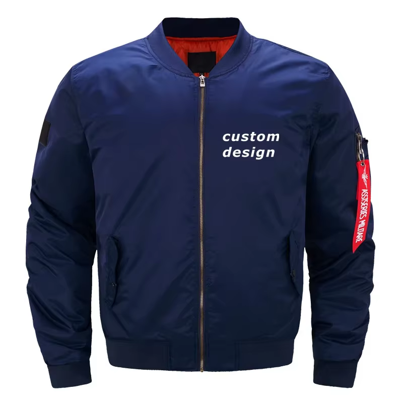 Veste bombardier militaire Outdoor Ma1 pour hommes, taille américaine