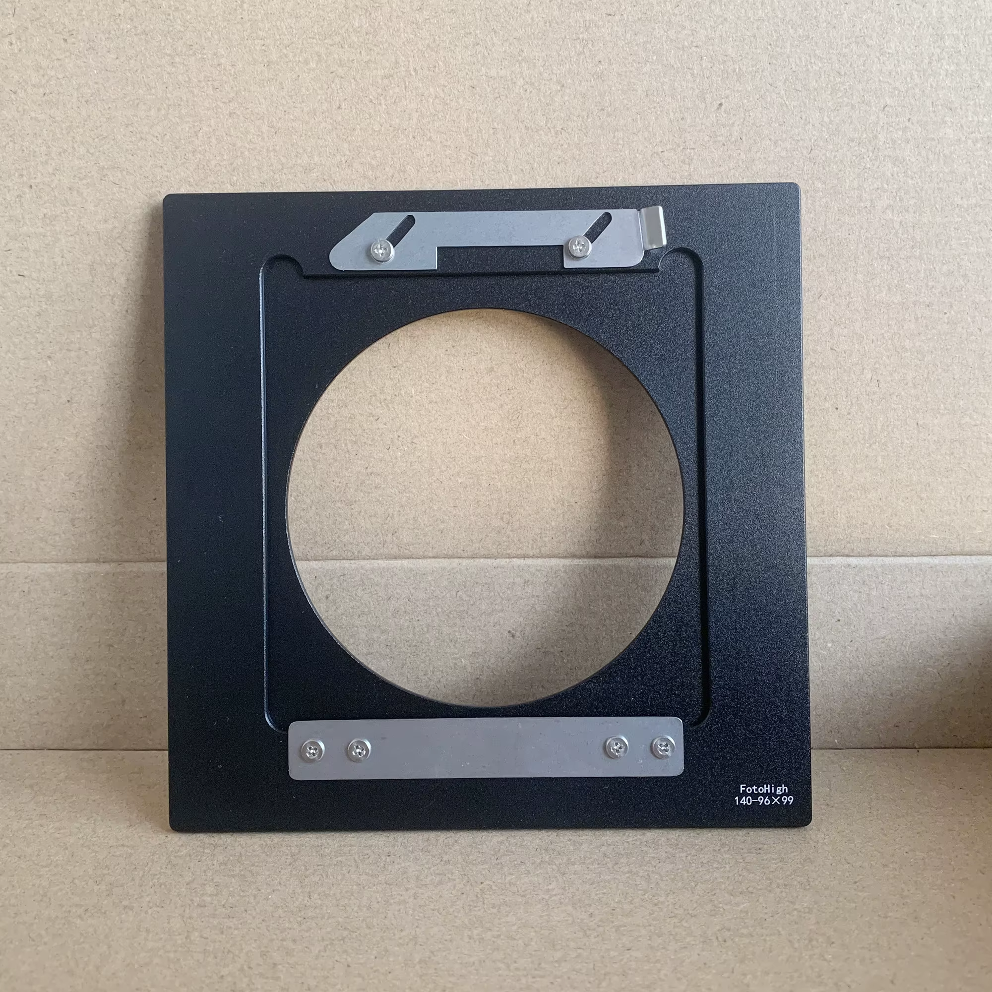 Adaptateur de Conversion de carte d'objectif en métal Sinar 140mm à carte d'objectif Linhof 99X96mm