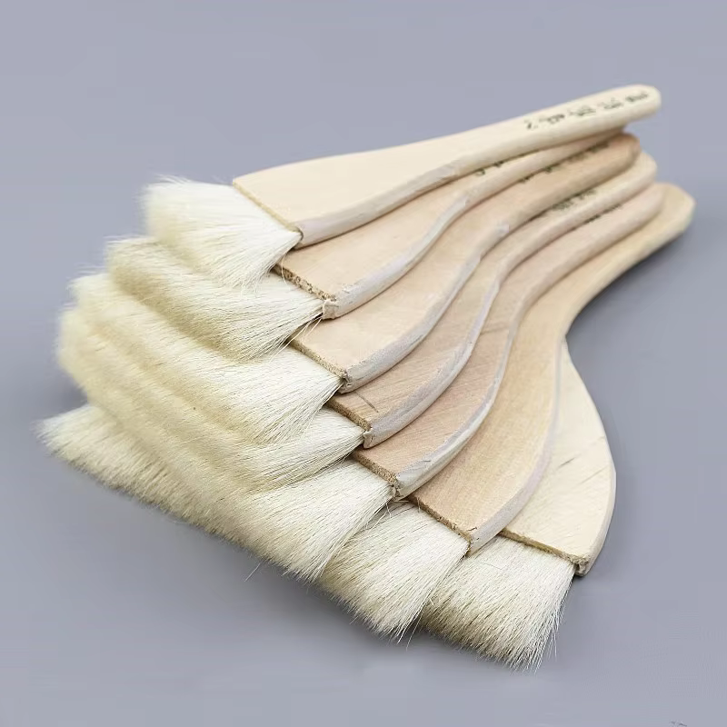 7 pièces/ensemble brosse à cheveux en laine 2-8 pouces pinceaux pour peinture rangée stylo brosse à récurer peinture chinoise de peinture à l'aquarelle ombrage