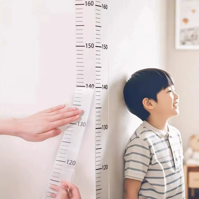 Autocollant mural pour tableau de croissance des enfants, imperméable et amovible, 1 pièce, règle de hauteur claire et précise, comme cadeau d'anniversaire pour garçons et filles