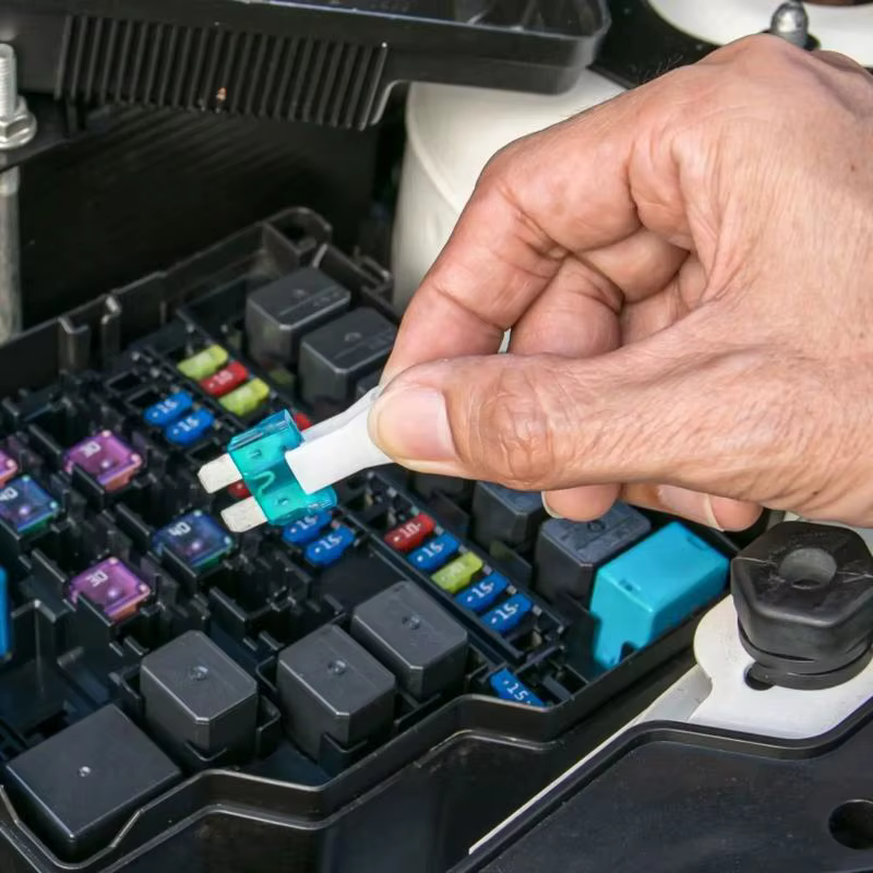Kit de retrait de fusibles de voiture 4 pièces, outil de démontage rapide et facile avec support intégré pour la réparation