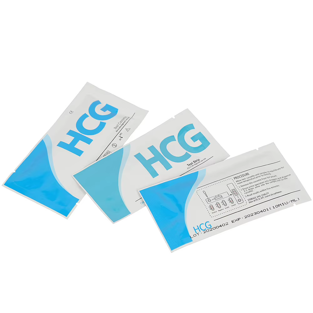 Testeur HCG avec tasse, une étape sur 99%, carte de test de précision, réponse rine, tests de fertilité précoces, prédicteur, tests de grossesse, 5 pièces