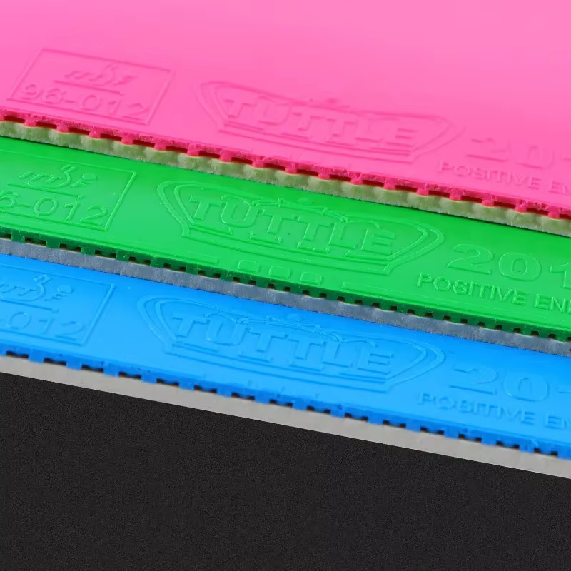 TUTTLE énergie Positive Tennis de Table caoutchouc rose bleu vert violet caoutchouc ITTF Tennis de Table caoutchouc ping-pong