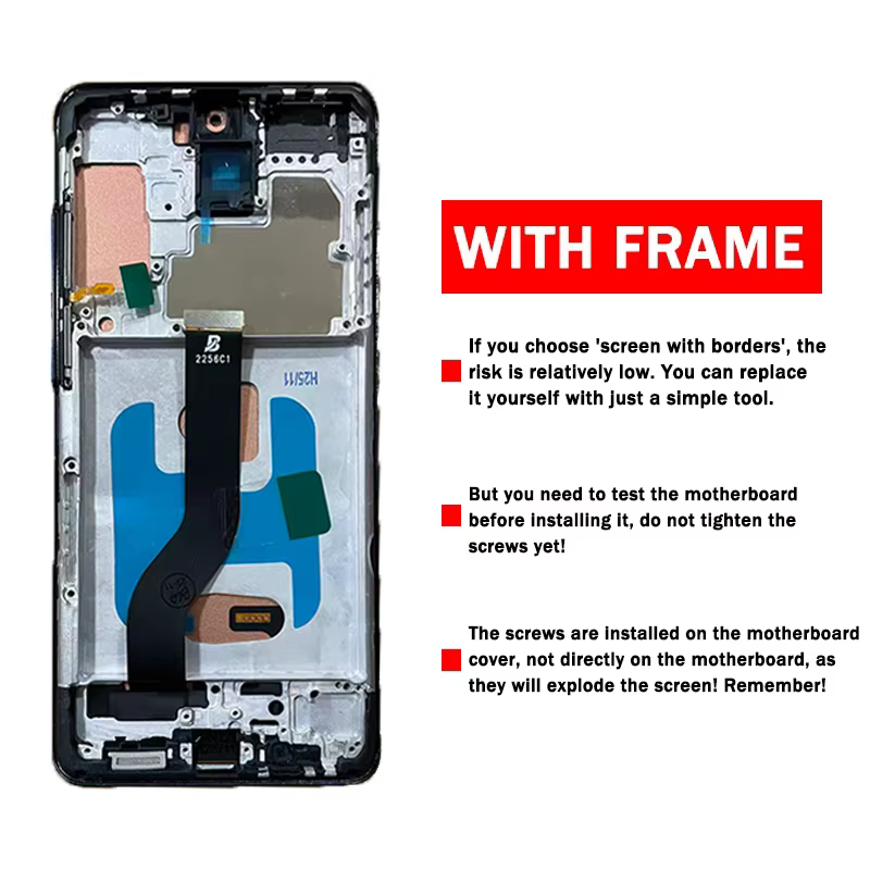 Écran TFT 6.7 "pour Samsung S20 Plus avec cadre, pour Samsung S20 + G985F G986B écran Lcd remplacement de l'écran tactile numérique