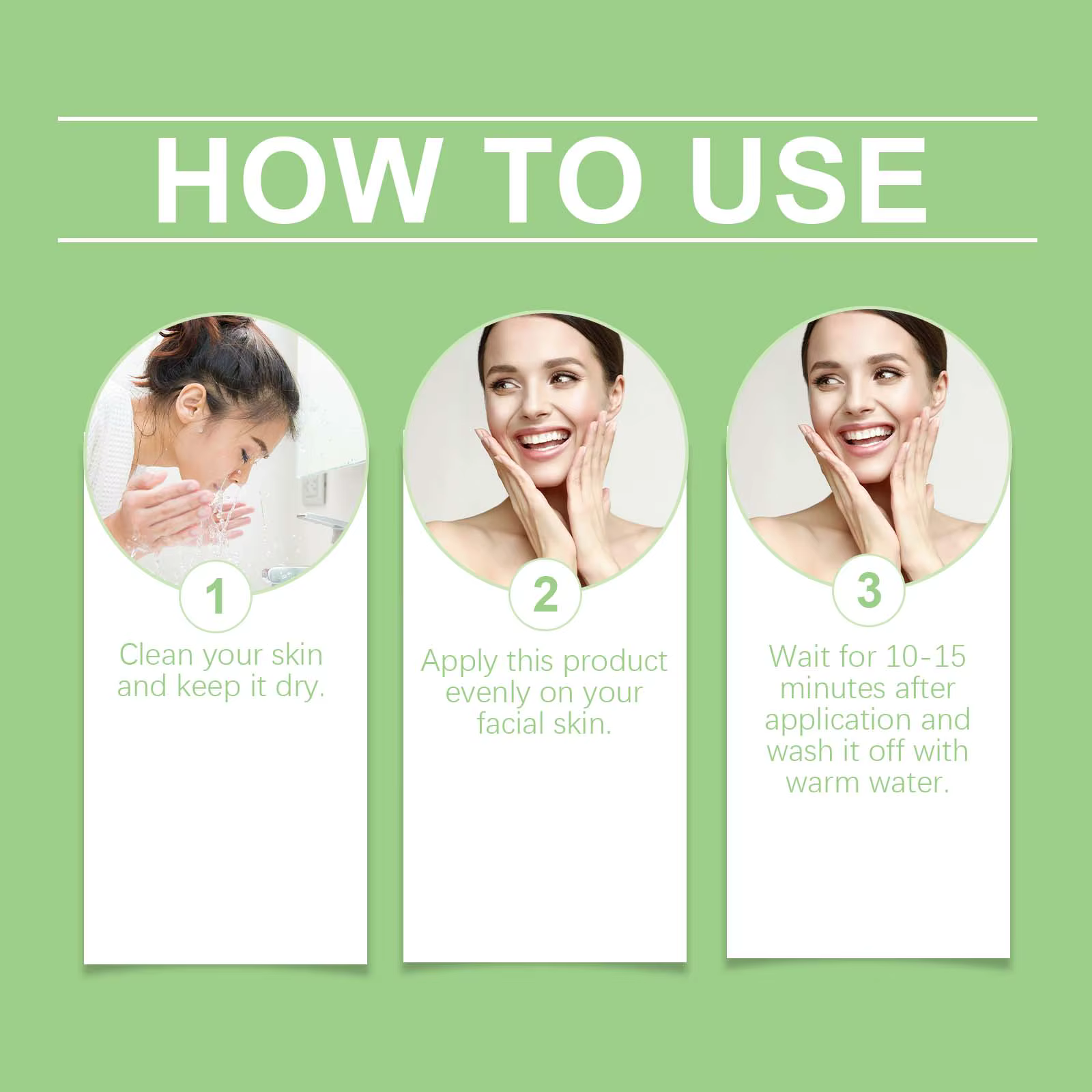 Bâtonnet d'argile au thé vert pour le visage, masque vert en stick, anti-acné, réduit les points noirs, extrait de thé vert, masque facial, nettoyage des pores, 1 à 5 pièces