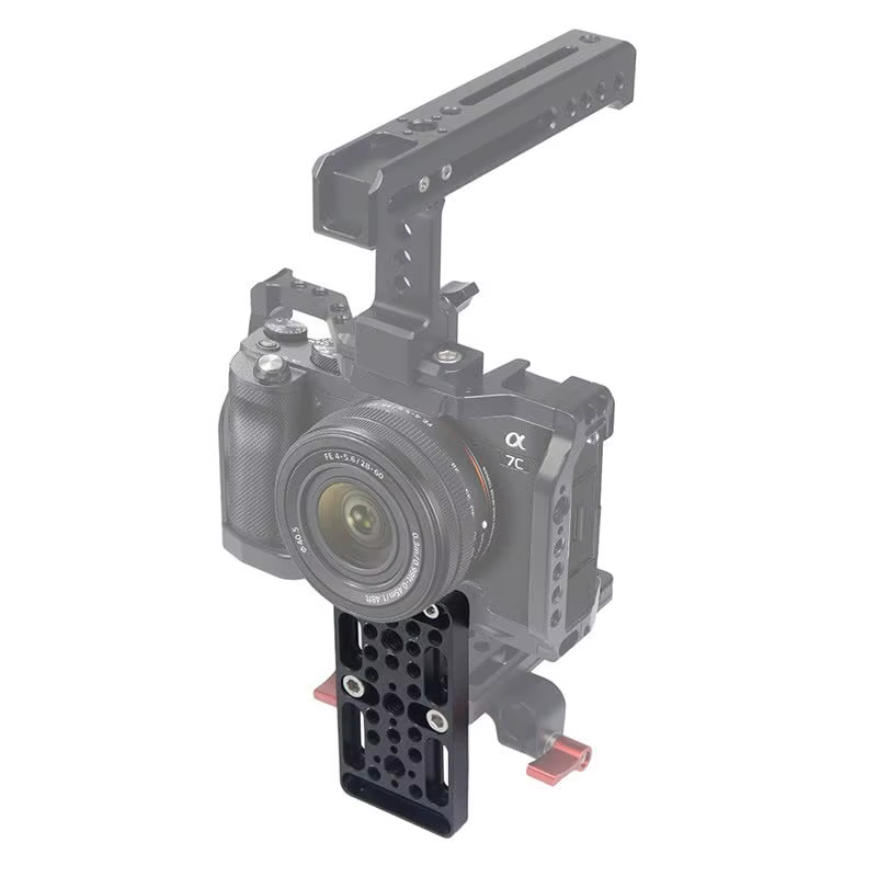 Plaque de commutation polyvalente pour appareils photo reflex numériques, plaque facile, plaque de fromage, chaussure froide ARRI, tiges de queue d'aronde Railblock, 1/4, 3/8