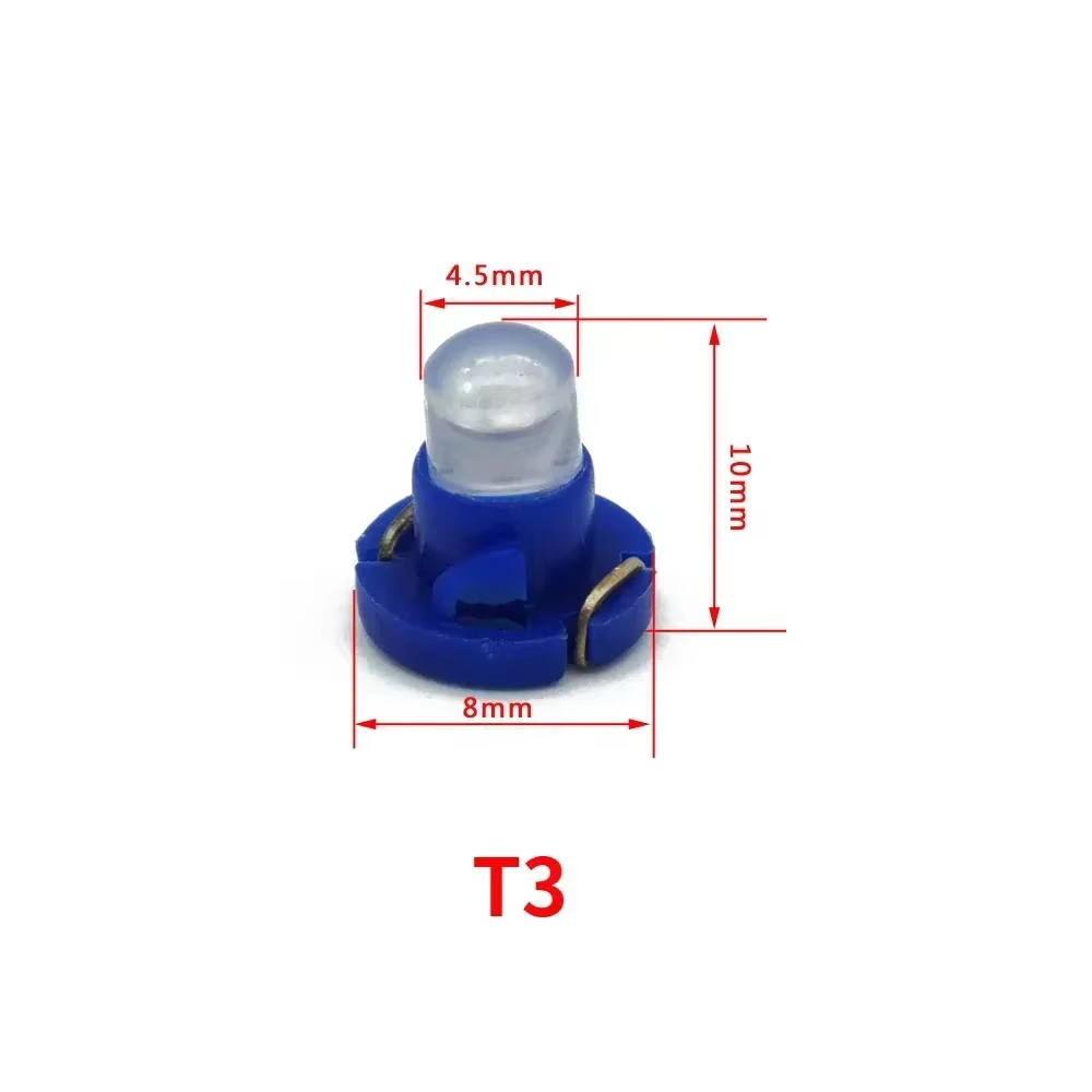 Lumières de tableau de bord T3 T4.2, 10 pièces, indicateur de tableau de bord, lampe de contrôle centrale, lumière de coin 12V