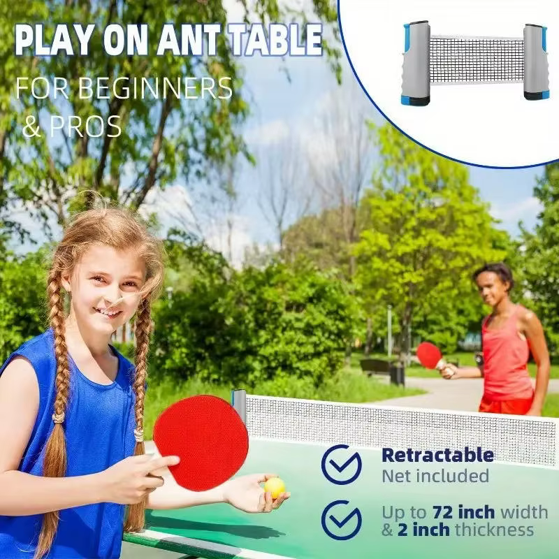 Filet de Tennis de Table rétractable n'importe où, support de sport de remplacement, poteau de Ping-Pong, accessoires d'exercice, équipements, tendance 2025