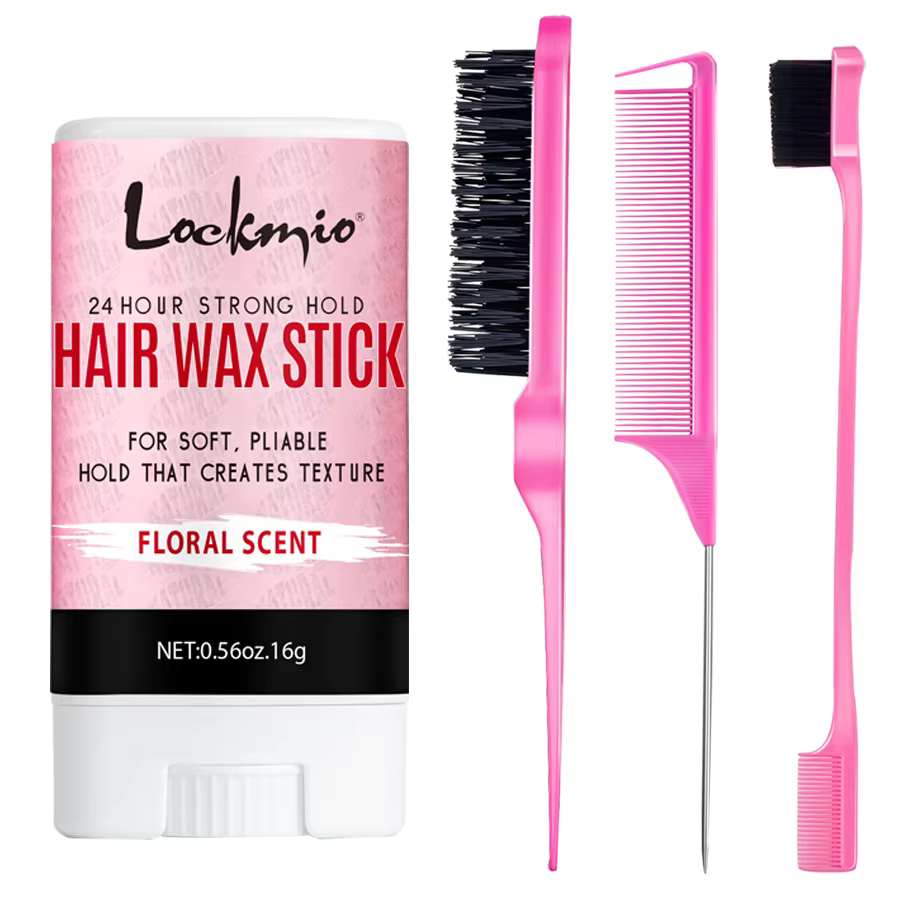 Bâtons de cire coiffants pour femmes et enfants, cire solide lisse Anti-frisottis, produits de finition longue durée pour perruque naturelle et cheveux cassés