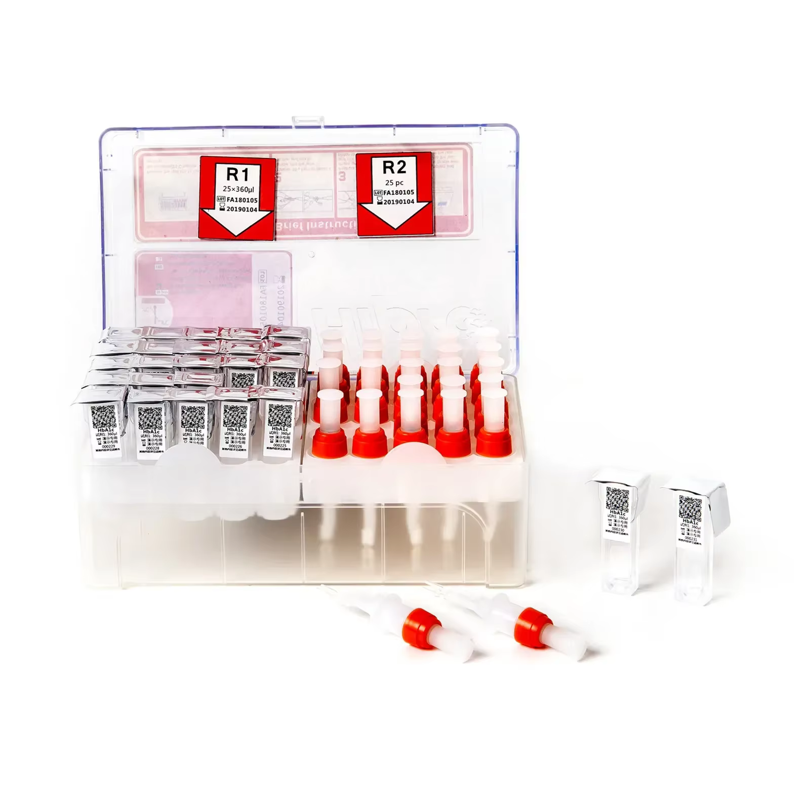 Réactifs pour tests Hipro HP-AFS/1 A1, 25 pièces par boîte