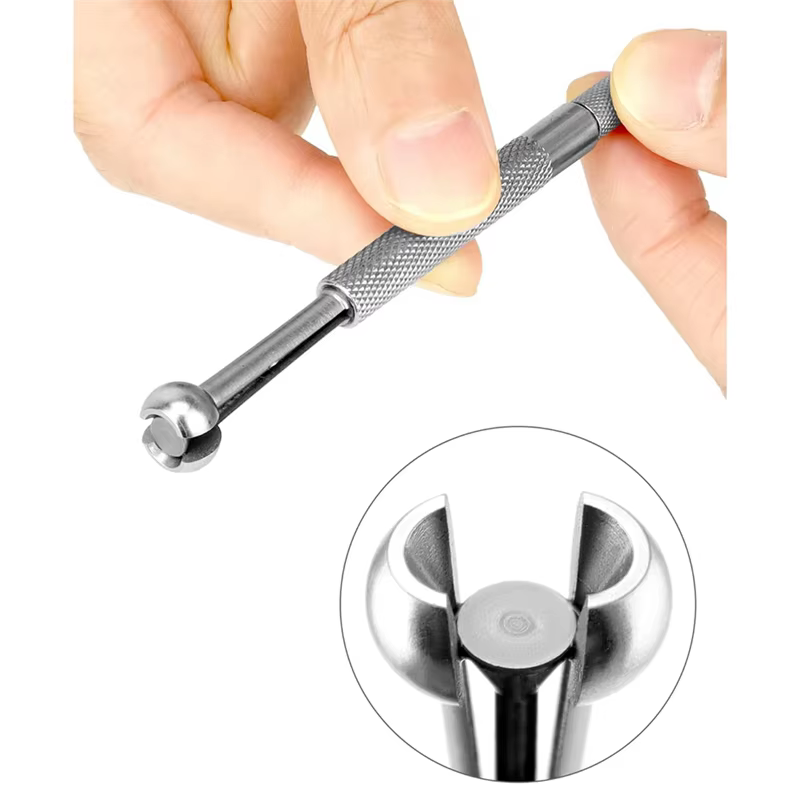 ABKJ-Kit de jauges télescopiques en acier inoxydable - Gamme de 1/8 à 1/2 pouce et jauge télescopique pour trous de type T, 6 pièces, de 5/16 à 6 pouces, Du
