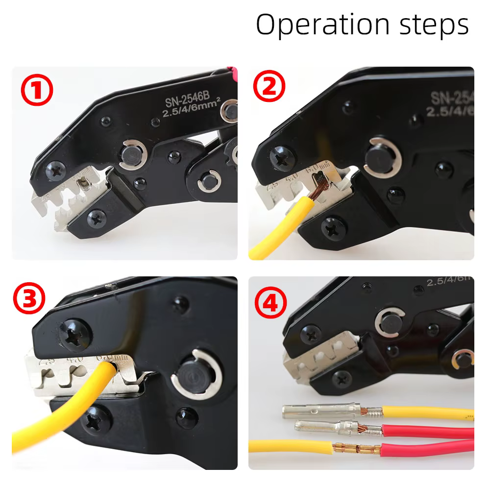 Ensemble d'outils de sertissage solaire, Kit de connecteurs solaires photovoltaïques, connecteurs Solor de panneau 1000V 30A pour câble PV/MC 2.5/4/6 mm2