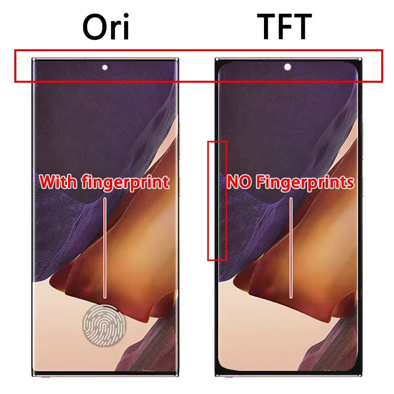Écran LCD TFT pour Samsung Note 20 Ultra avec cadre, pour Samsung Note20 Ultra 5G N985F N986B, écran tactile numérique assemblé