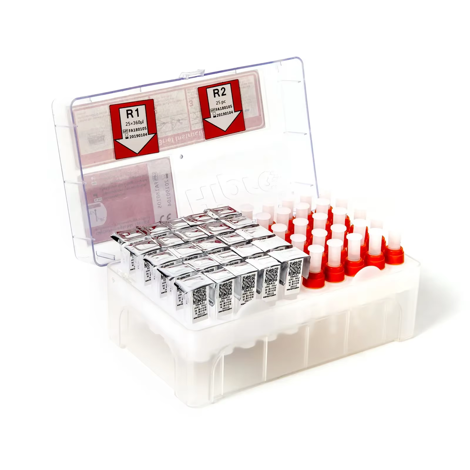 Réactifs pour tests Hipro HP-AFS/1 A1, 25 pièces par boîte